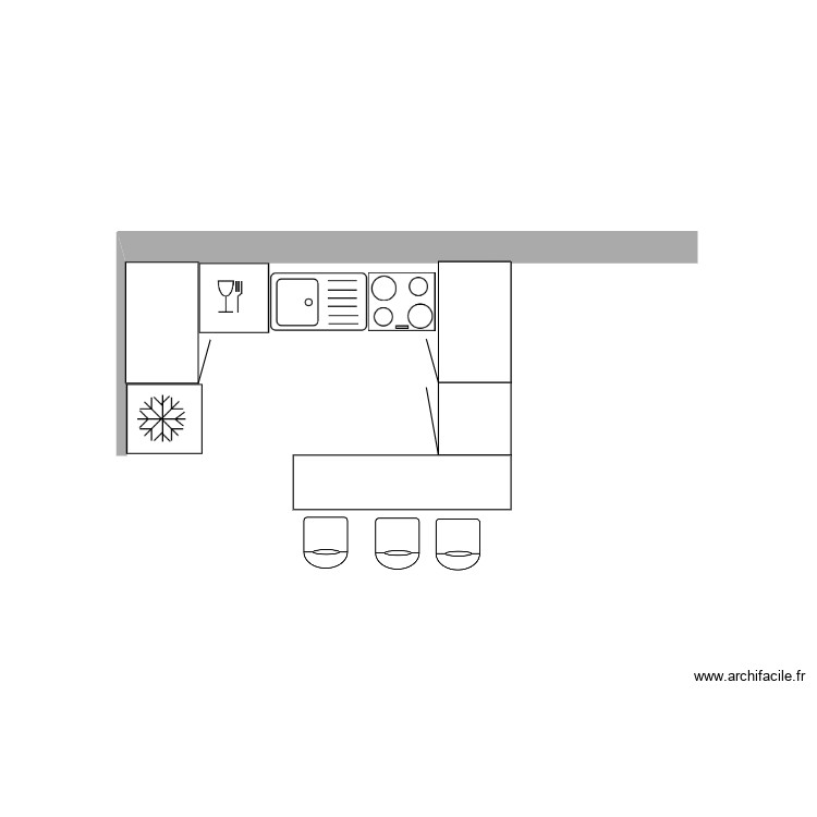 CUISINE FIORENZIA. Plan de 0 pièce et 0 m2