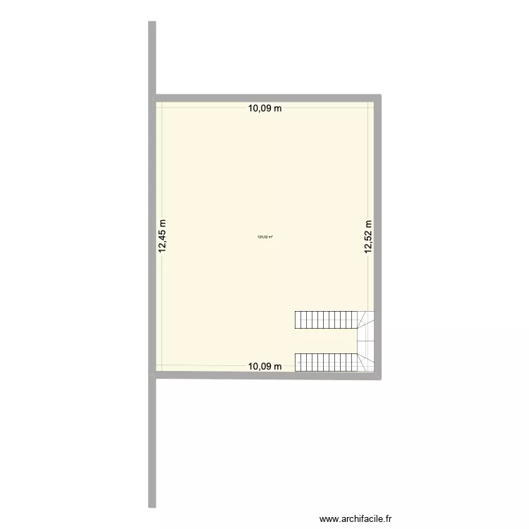 Plan 2 Haut. Plan de 1  et 126 m²