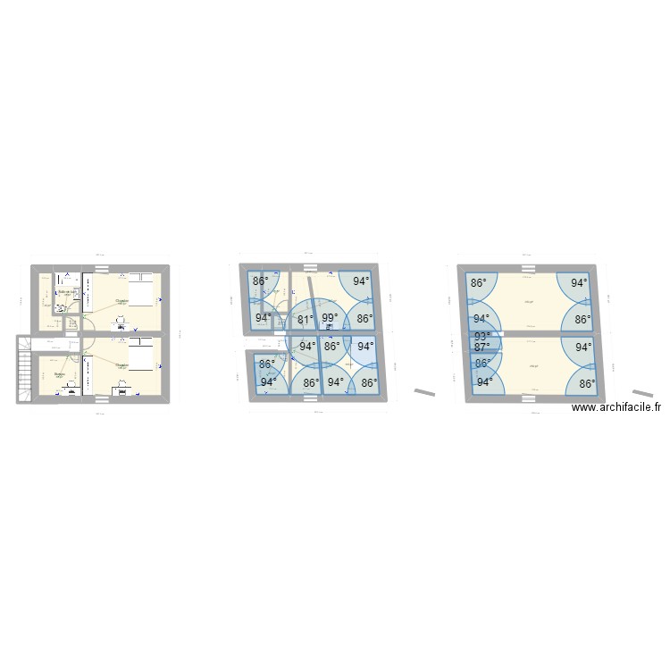 ETAGE PLAN. Plan de 15 pièces et 133 m2