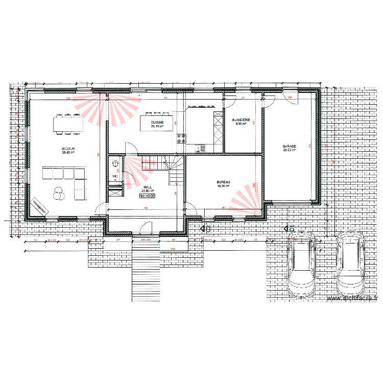 JANDRAIN. Plan de 0 pièce et 0 m2