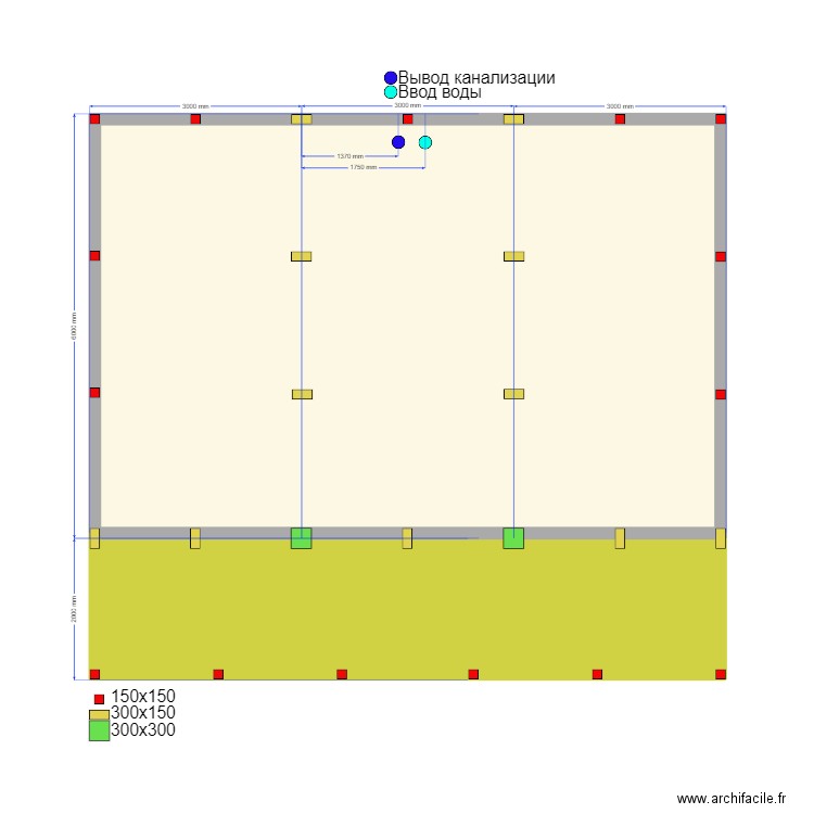 Сваи Истра. Plan de 2 pièces et 66 m2