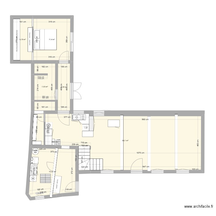 Futur 2. Plan de 54 pièces et 671 m2