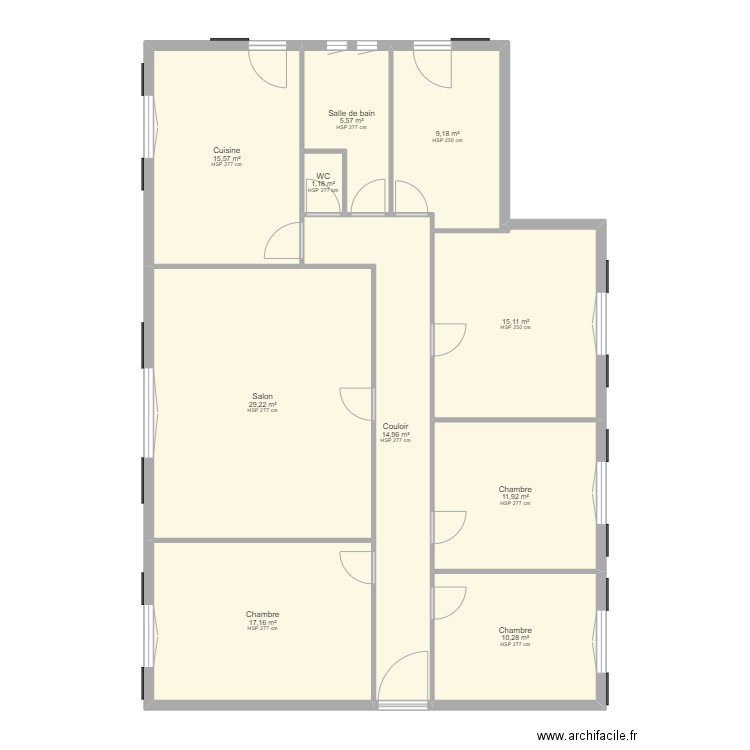 ACQUAVIVA Batista. Plan de 10 pièces et 130 m2