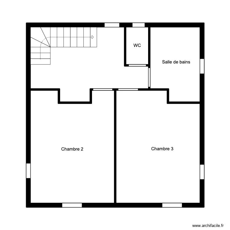 FRAZAO - 1er &eacute;tage. Plan de 