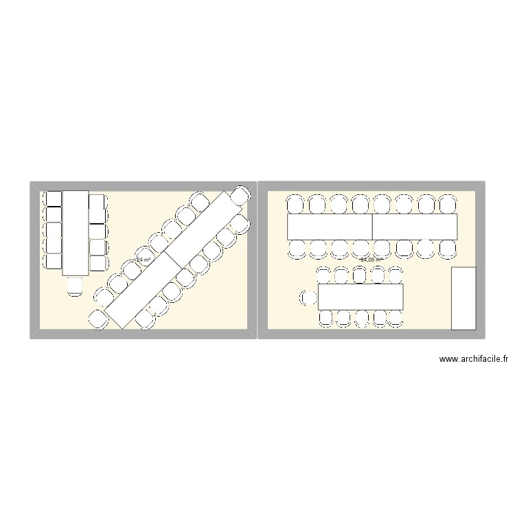 tonelle1. Plan de 2 pièces et 48 m2