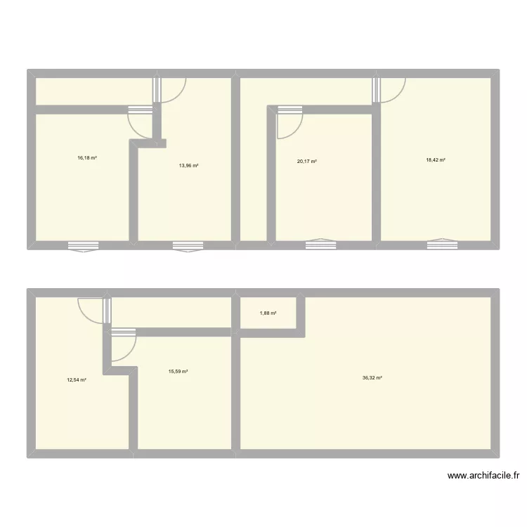 N4 étage. Plan de 8 Pièces et 135 m² N4 étage. Plan de 8 Pièces et 135 m²