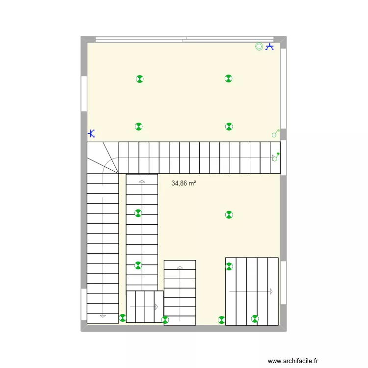 PRISES et ECLAIRAGE PATIO . Plan de 