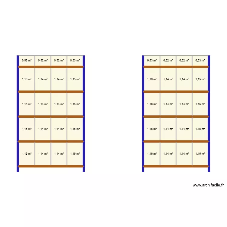 Rack solo. Plan de 40 et 41 m² Rack solo. Plan de 40 et 41 m²