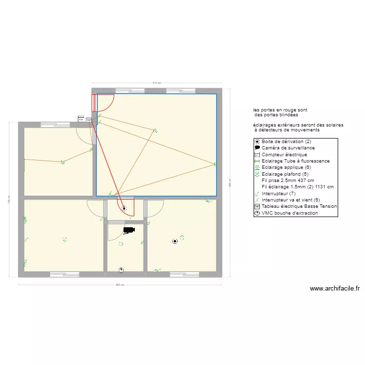 POG Rdz luminaires. Plan de 