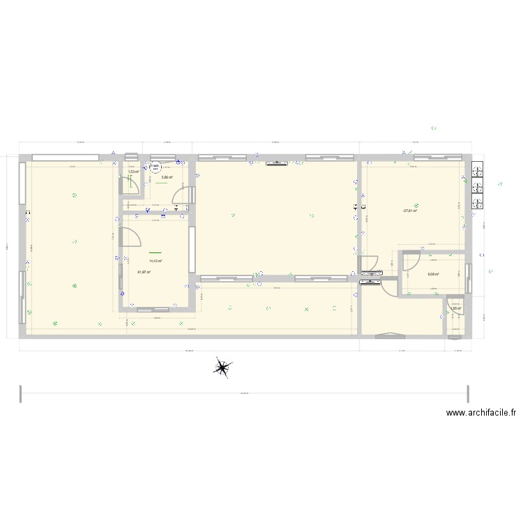 New 1101 droite 09/25 electrica. Plan de 7 pièces et 116 m2
