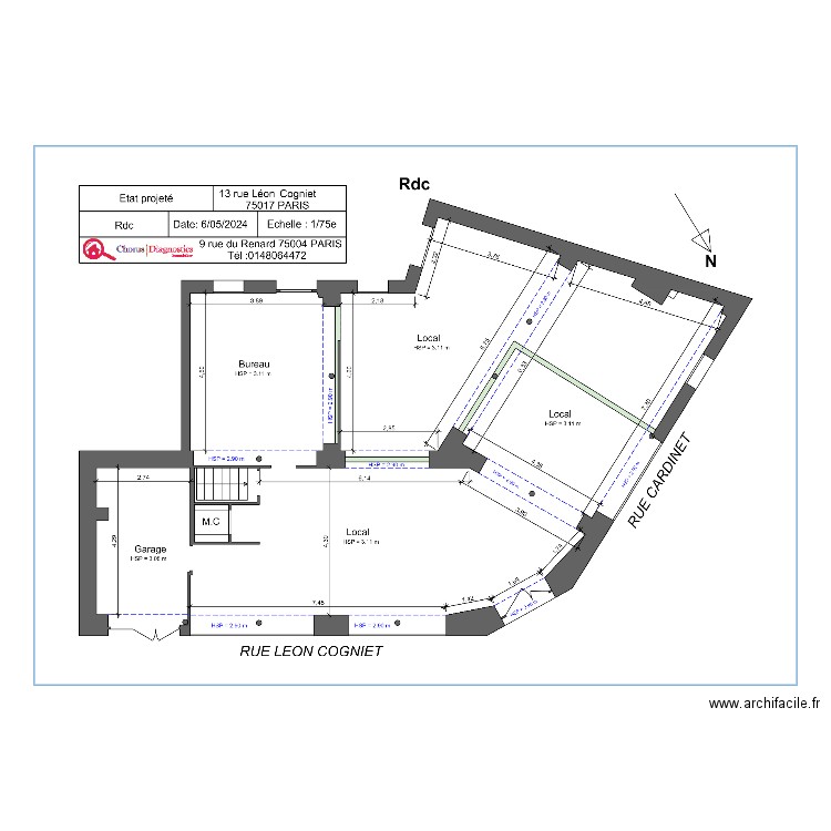 cardinet final. Plan de 0 pièce et 0 m2