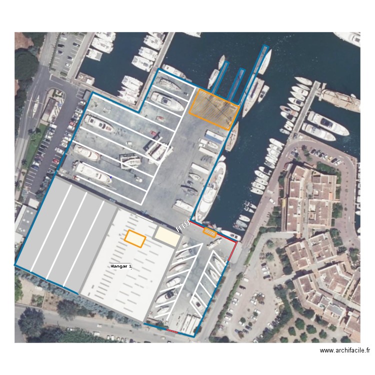 suppression hangar 2. Plan de 0 pièce et 0 m2