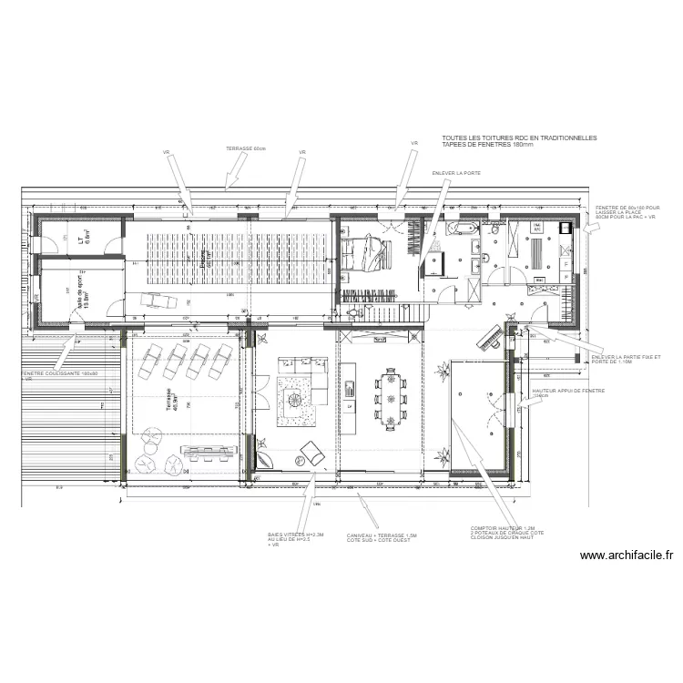 MODIFICATIONS AVANT COUPES. Plan de MODIFICATIONS AVANT COUPES. Plan de