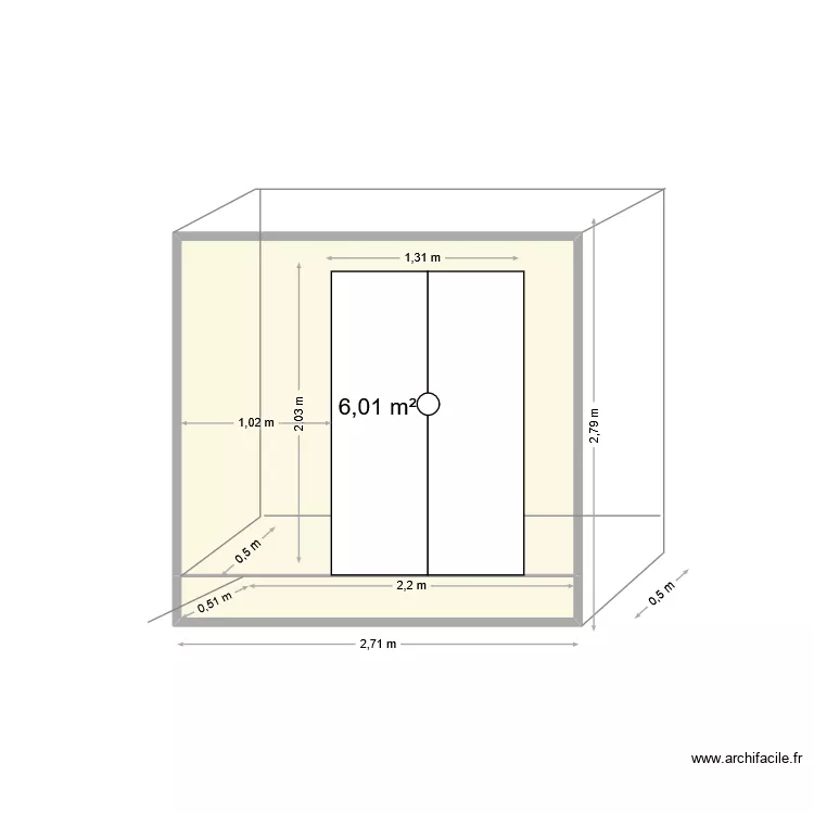 MEUNUISERIE. Plan de 2  et 7 m²