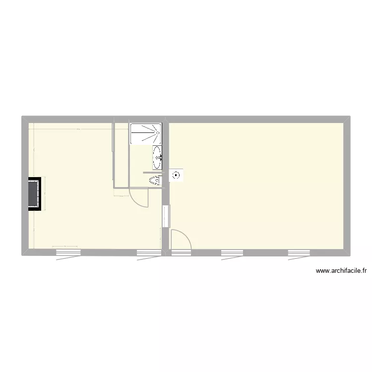 Maison plan simple V3. Plan de 4 et 63 m² Maison plan simple V3. Plan de 4 et 63 m²