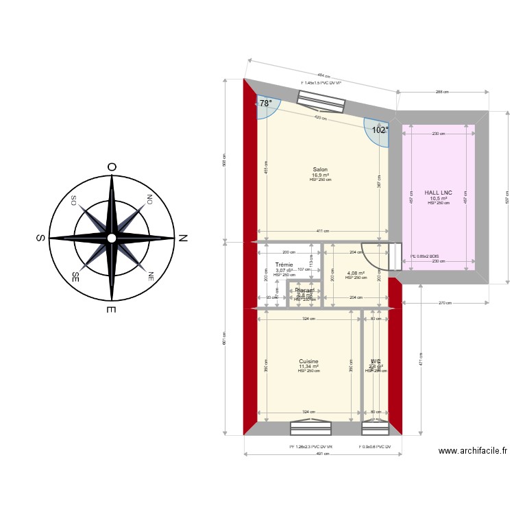  ML25003911  SEBASTIEN. Plan de 12 pièces et 86 m2
