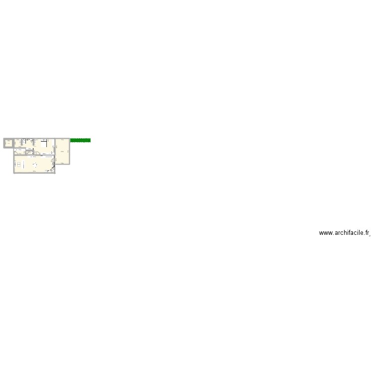 ESQUISSE 0325. Plan de 5 pièces et 104 m2