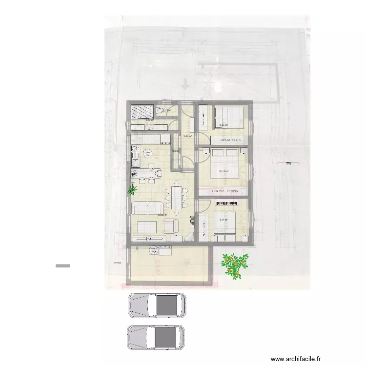 saint cyprien. Plan de 