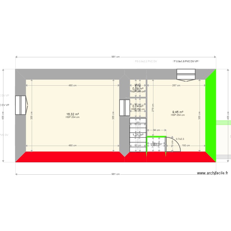 ML24000902. Plan de 10 pièces et 63 m2