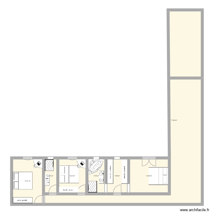 maison2. Plan de 0 pièce et 0 m2