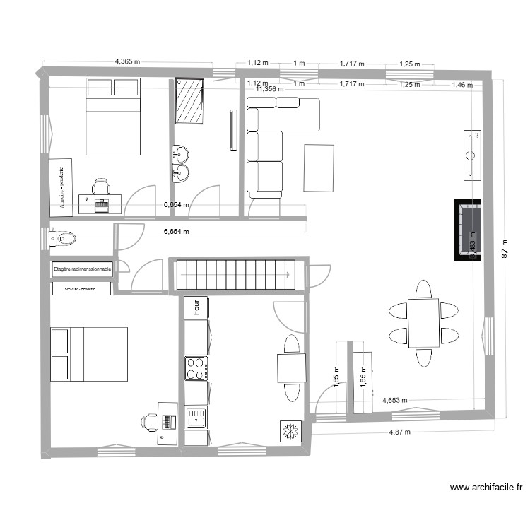 étage. Plan de 0 pièce et 0 m2