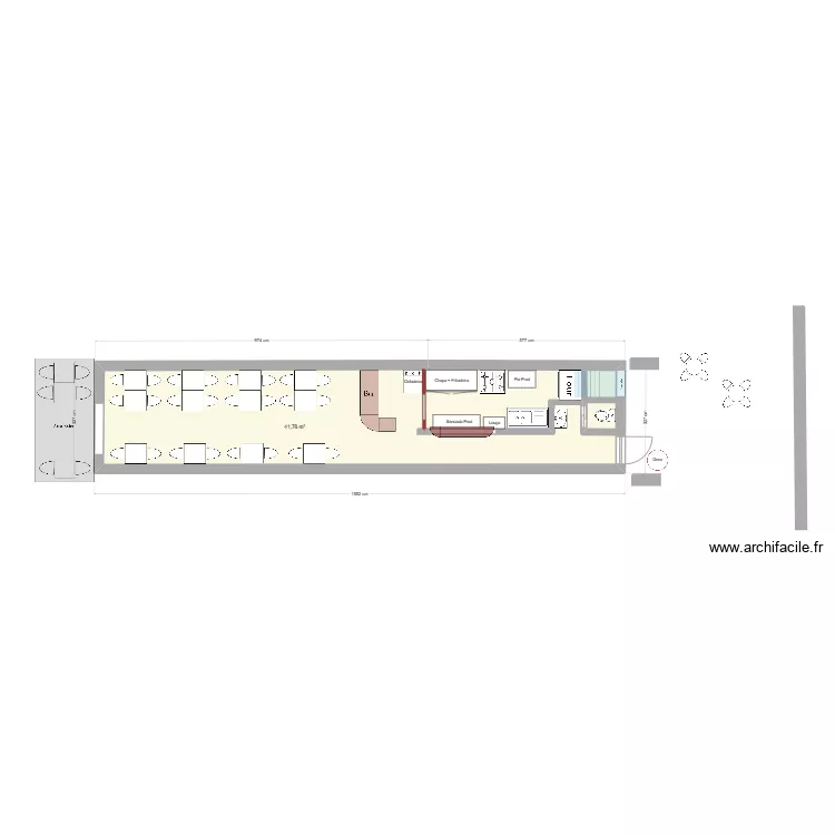 Restau Demi. Plan de 