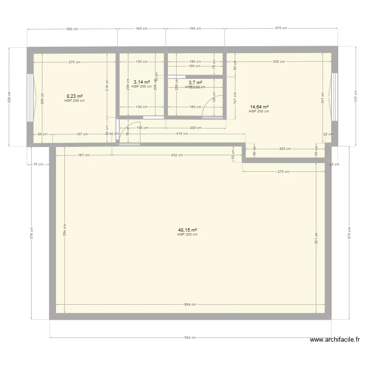 Ennahda 8 - 2eme &eacute;tage. Plan de 