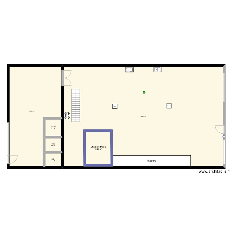 RISH LAB. Plan de 6 pièces et 326 m2