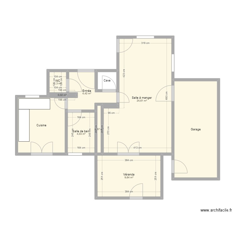 BUGEAUD RDC. Plan de 0 pièce et 0 m2