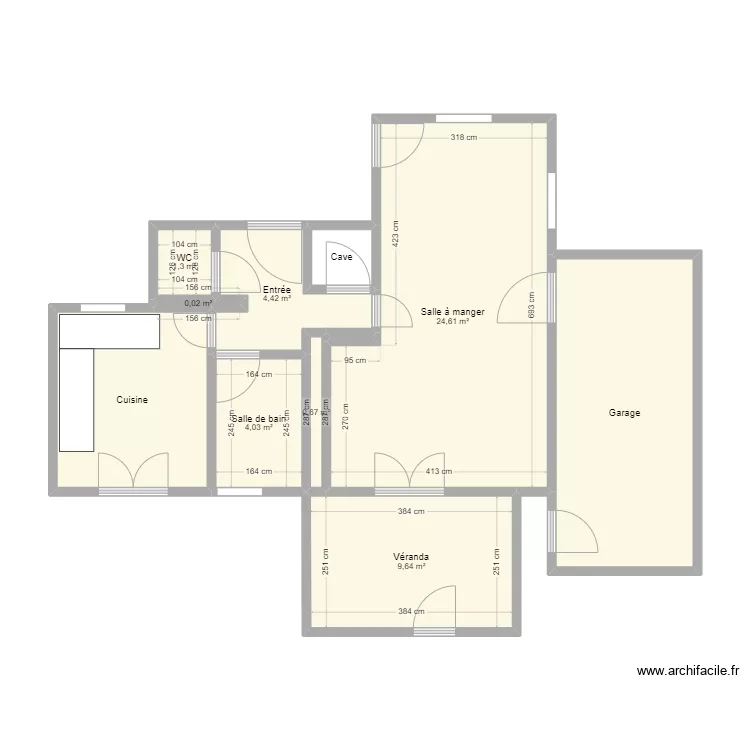 BUGEAUD RDC. Plan de 