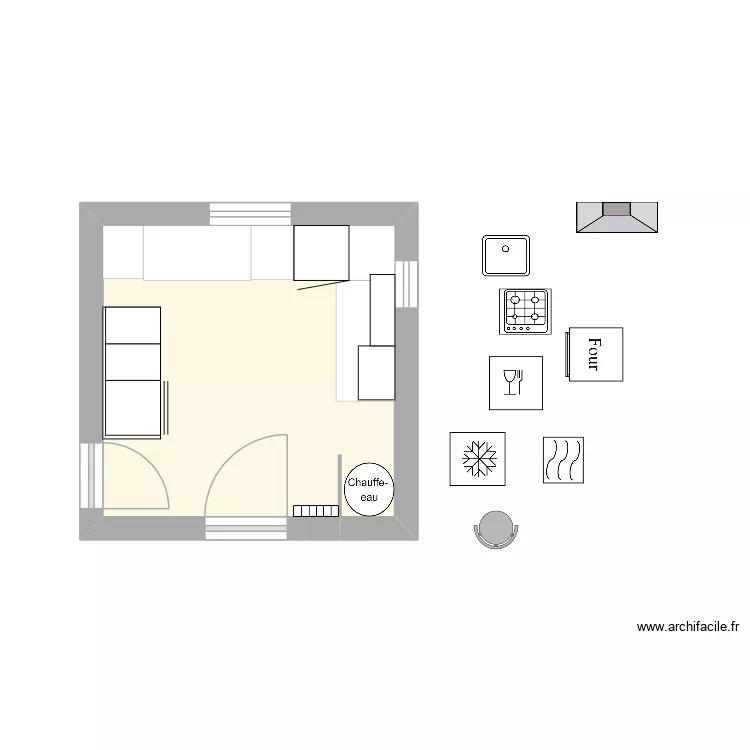 CUISINE Caro. Plan de 