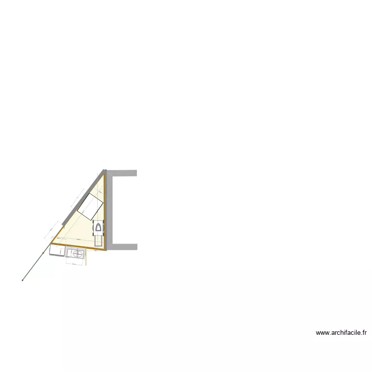 Abri Seul vB. Plan de 1 Pièce et 4 m² Abri Seul vB. Plan de 1 Pièce et 4 m²