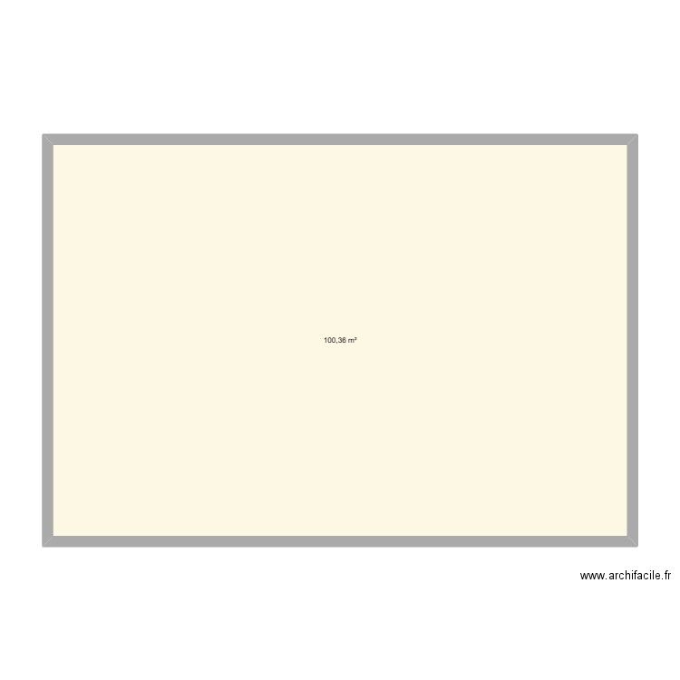 plafond. Plan de 1 pièce et 100 m2