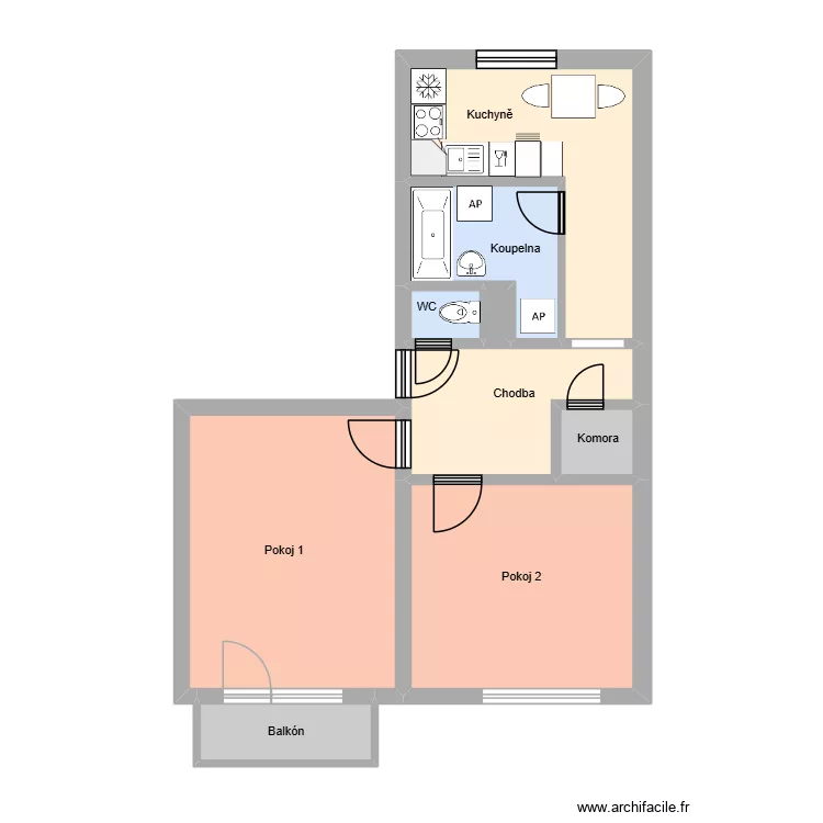 I.P.Pavlova 282 byt 11. Plan de 13  et 177 m²