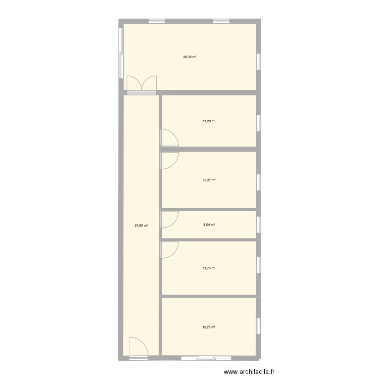 GARAGE 1. Plan de 7 pièces et 96 m2