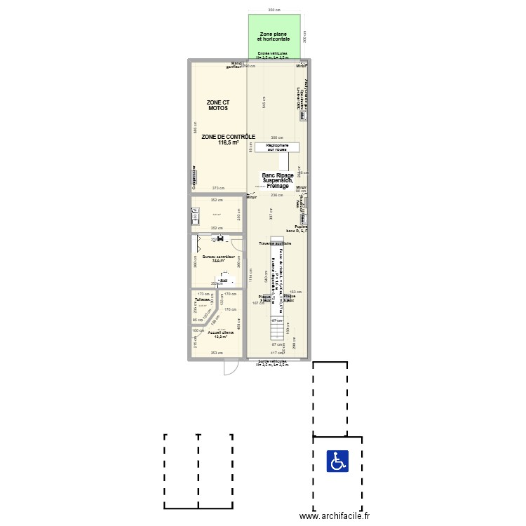 CCT mixte VL/CL  CTAM40 SAINT PIERRE DU MONT 40ELSA. Plan de 5 pièces et 154 m2