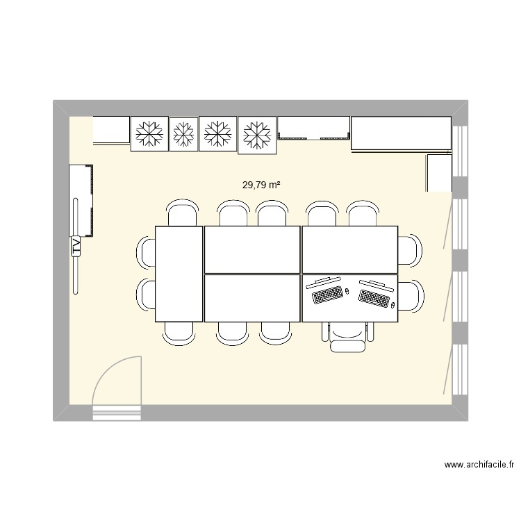 BFIN Salle réunion / traduc.. Plan de 1 pièce et 30 m2