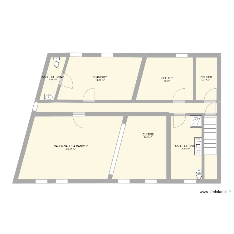PMU 1 ER ETAGE. Plan de 0 pièce et 0 m2