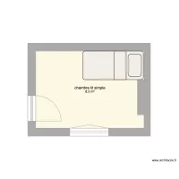 chambre 1 lit simple