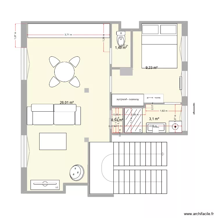 76 St Nicolas - R4 Vdef6. Plan de 5  et 40 m²