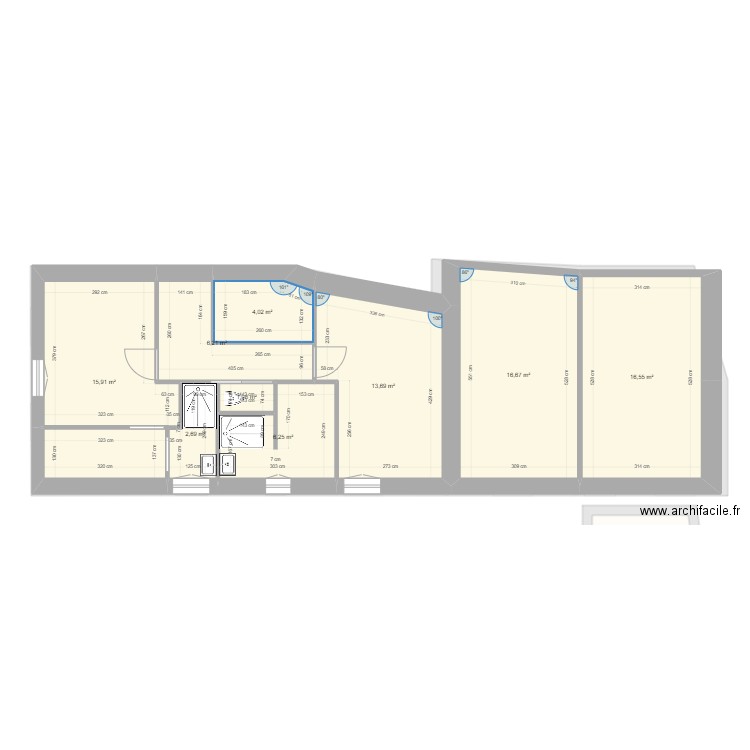Saint-Léon Bourg - plan SDB ETAGE BIS. Plan de 0 pièce et 0 m2