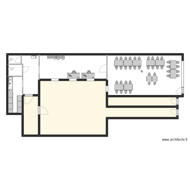 ASSOCIATION. Plan de 9 pièces et 212 m2