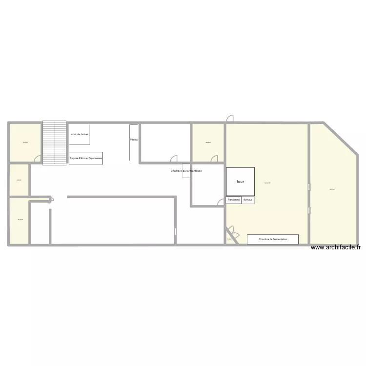 Labo. Plan de 7  et 278 m²