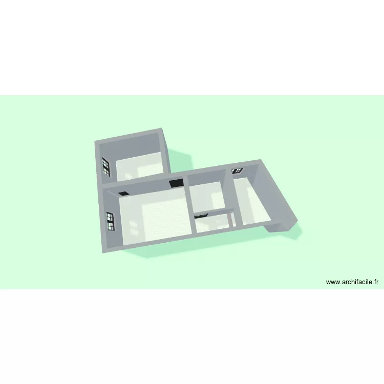 Place de Clichy. Plan de 5 et 32 m² Place de Clichy. Plan de 5 et 32 m²