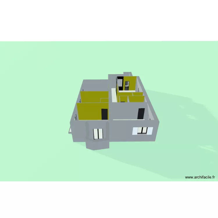 Appt 3. Plan de 13 pièces et 128 m²