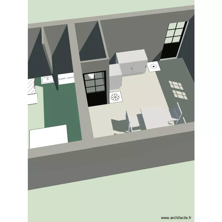Albi 37 route de Cordes. Plan de 2  et 21 m²