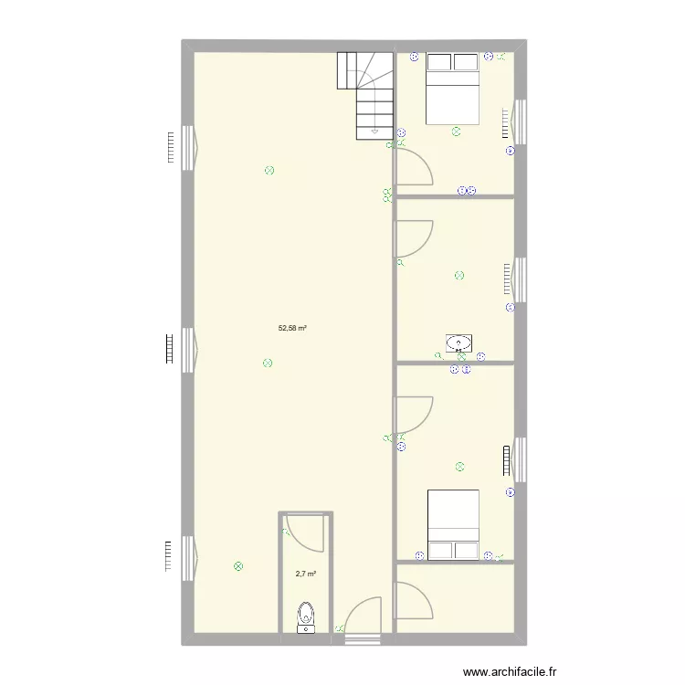 lafrenoy. Plan de 3  et 88 m²