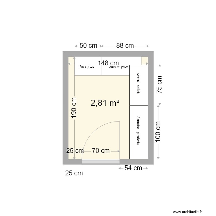 Dressing Rungis. Plan de 0 pièce et 0 m2