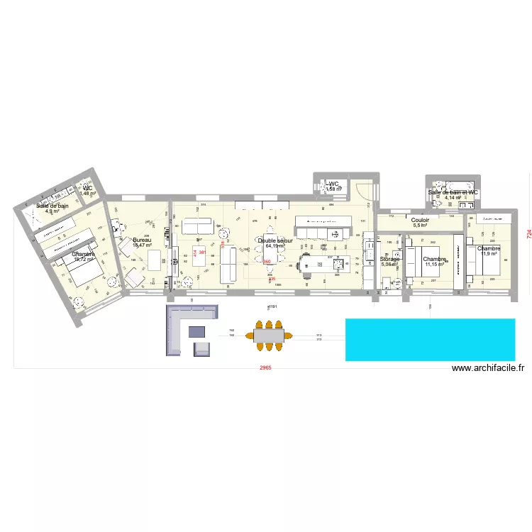 Bordeira 2 X3. Plan de 