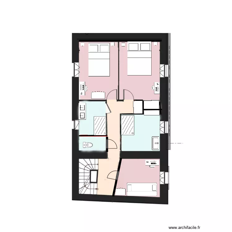 plan &eacute;tage 1 bistrot. Plan de 